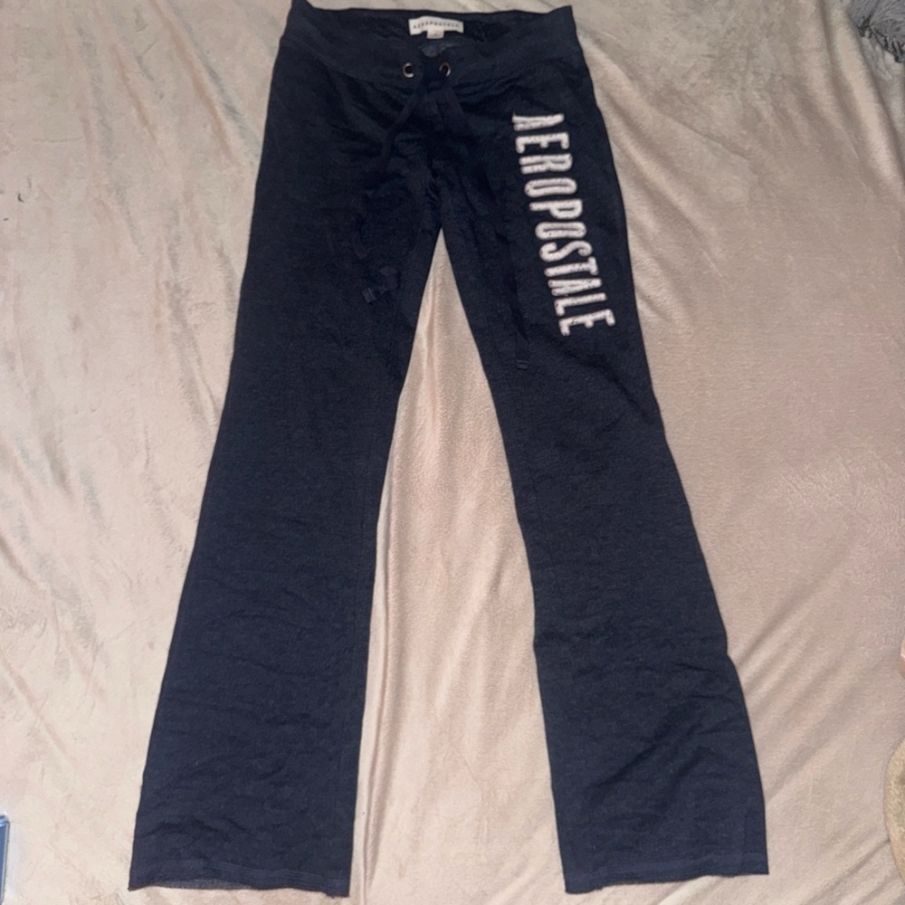 Aeropostale navy blue flare pants